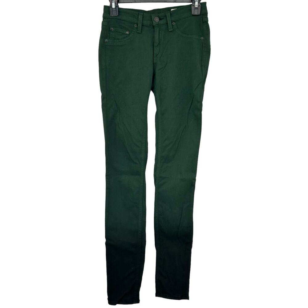Rag & Bone Jeans Women 25 Legging Jegging Forest Green Ombre Skinny Cotton Modal